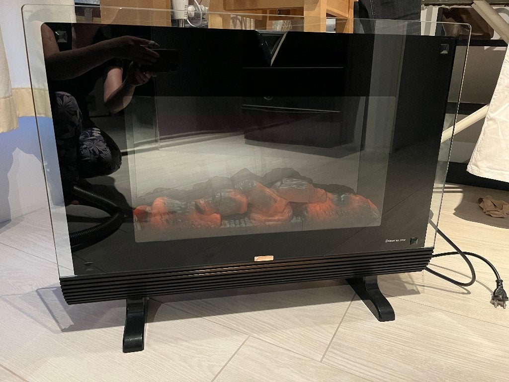 electrische openhaard met warmte en licht, Huis en Inrichting, Haarden, Ophalen, Vrijstaande haard, Elektrische haard