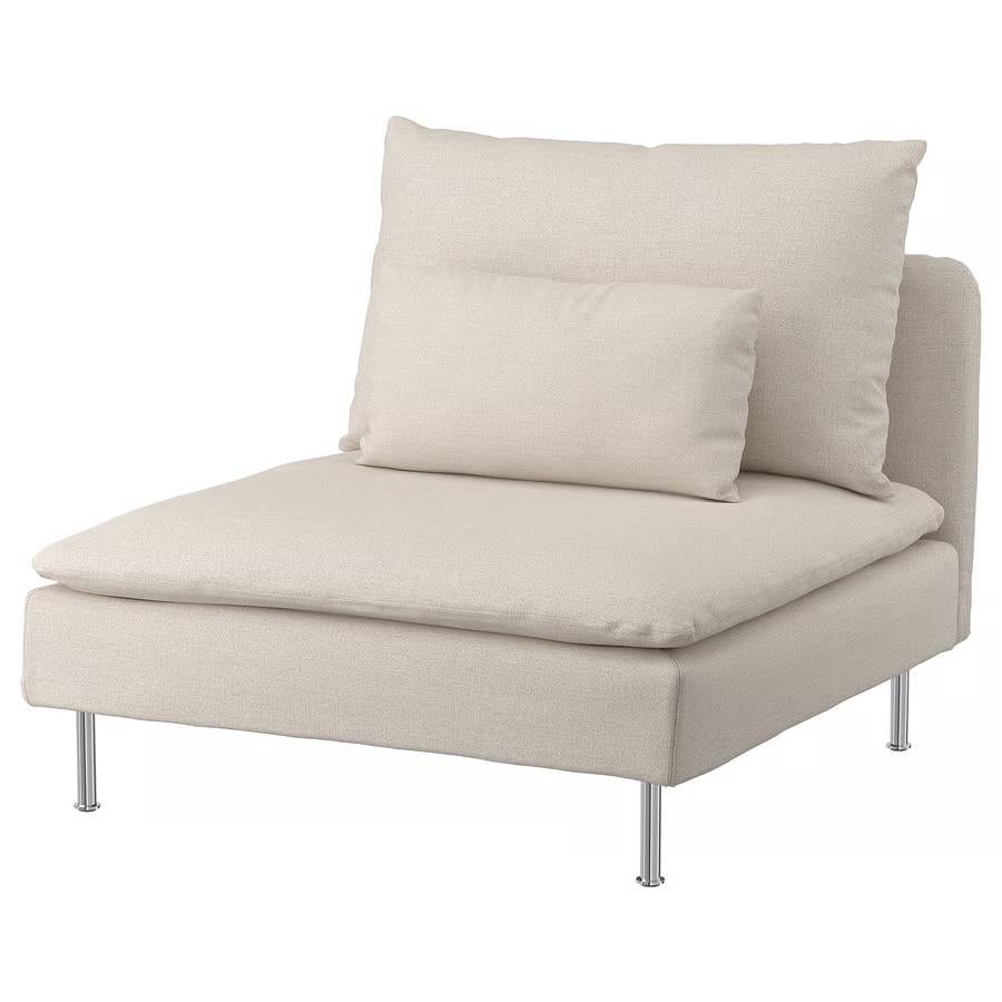 Ikea Soderhamn bank lichtbeige wasbaar, Ophalen, 250 tot 300 cm, Gebruikt, Hoekbank
