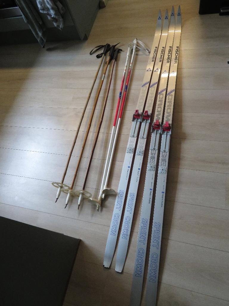 Langlauf ski's merk Fisher Sprint Crown made in Austria, Ophalen, Ski's, Fischer, Gebruikt