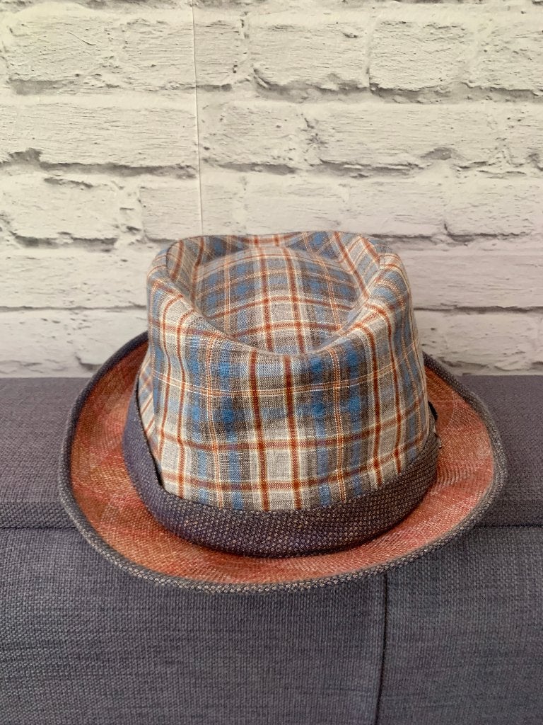 Alfonso d'Este Pork Pie geruite hoed heren maat 60, 60 cm (XL, 7½ inch) of meer, Hoed, Nieuw, Ophalen of Verzenden