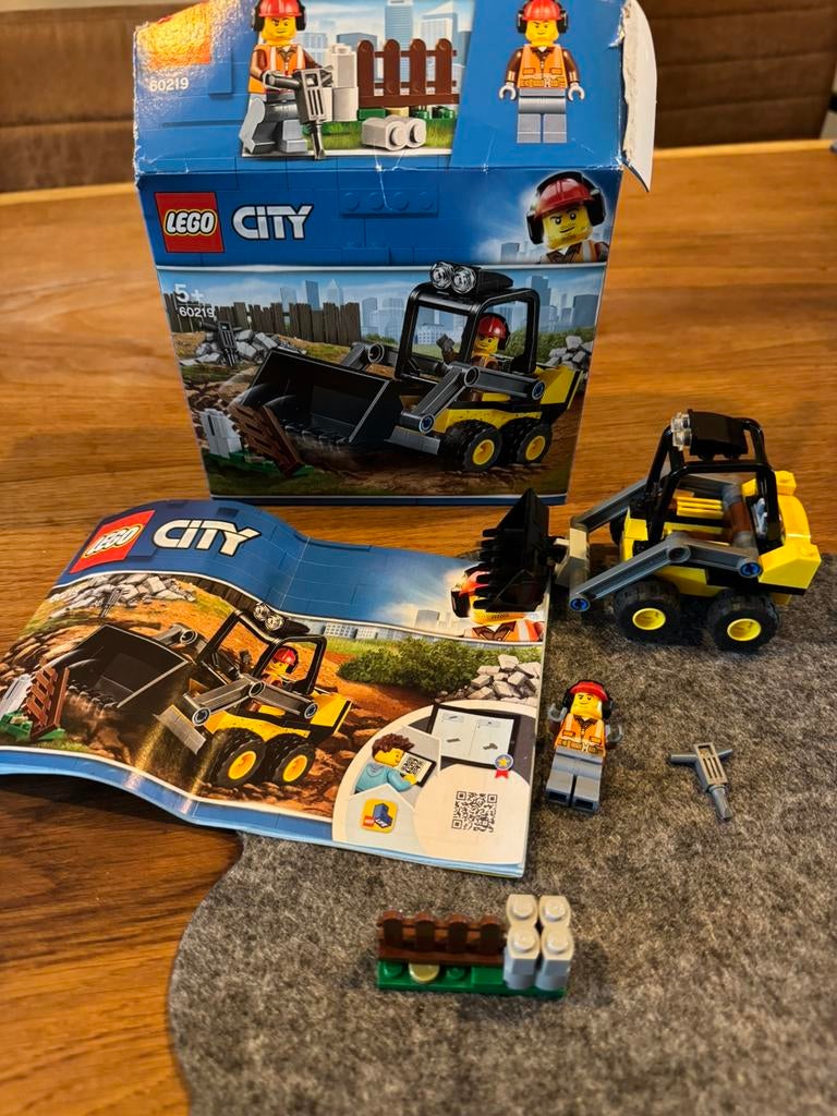 Lego bouwlader 60219, Ophalen of Verzenden, Zo goed als nieuw, Complete set, Lego