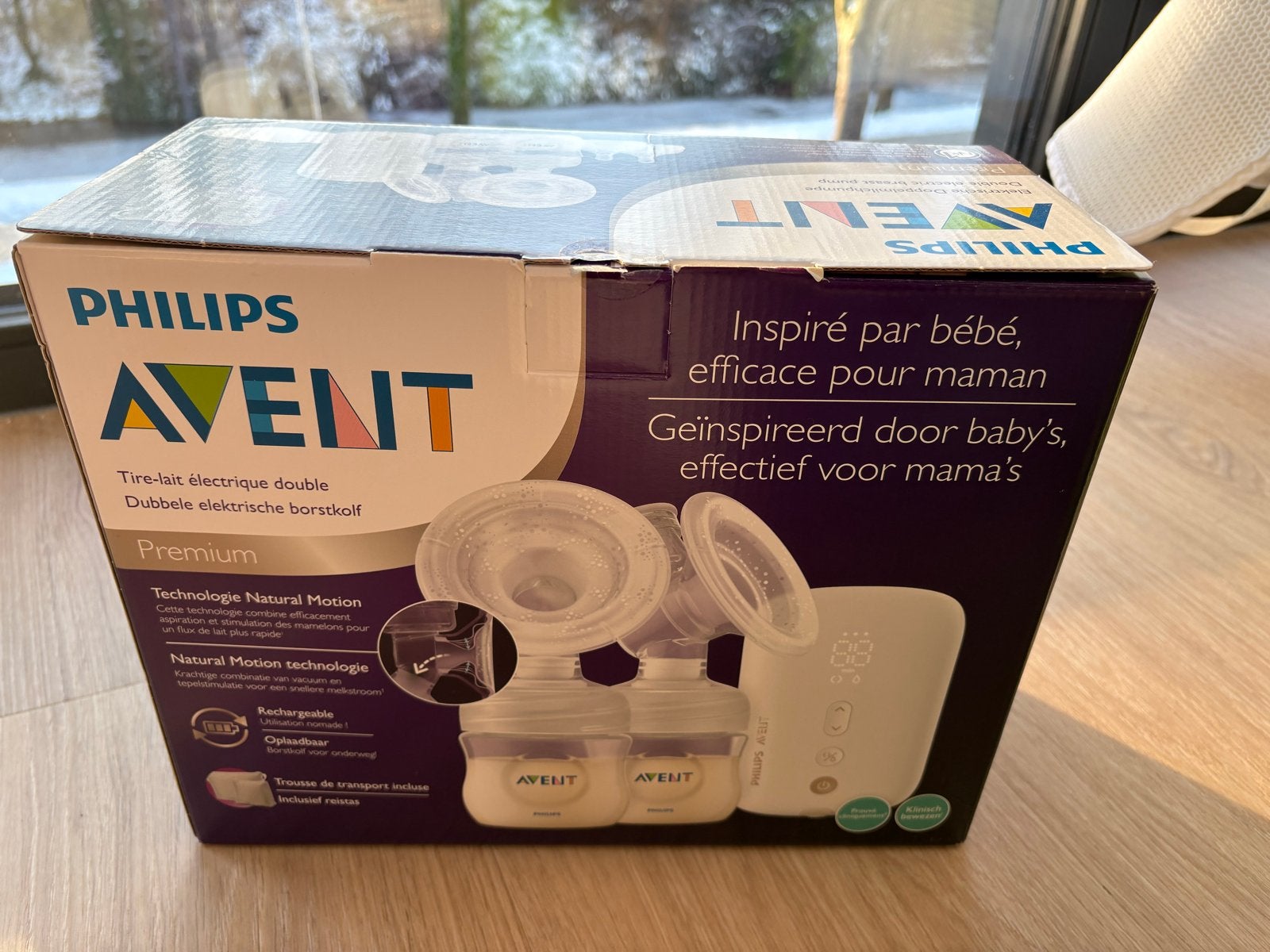 Philips Avent Dubbele Elektrische Borstkolf Premium, Automatisch, Borstkolf, Zo goed als nieuw, Philips Avent
