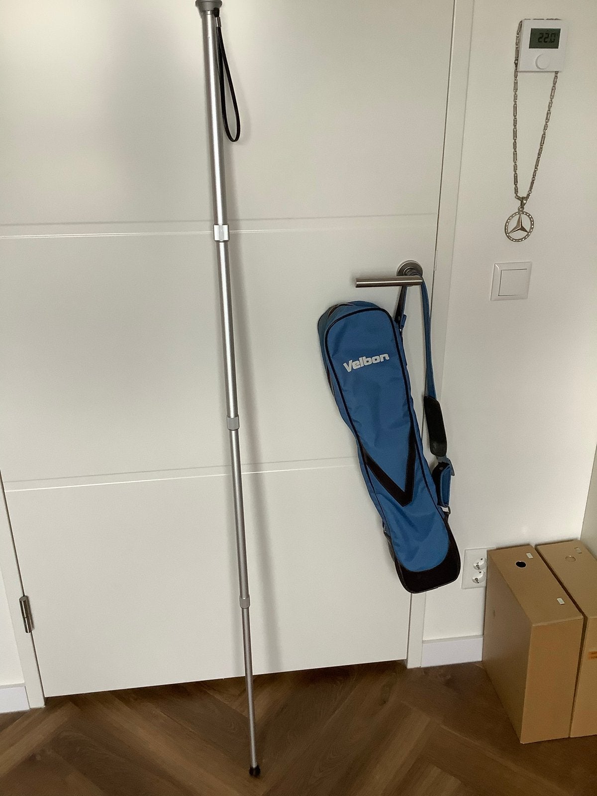 2x Camera Statief (Driepoot & Eenpoot) met Velbon Tas, Ophalen of Verzenden, Gebruikt, 150 tot 175 cm, Driepoot