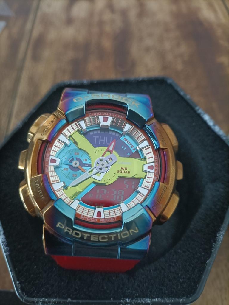Casio G-Shock original Gm11orb-2aer gold en rainbow, Casio, Polshorloge, Nieuw, Kunststof
