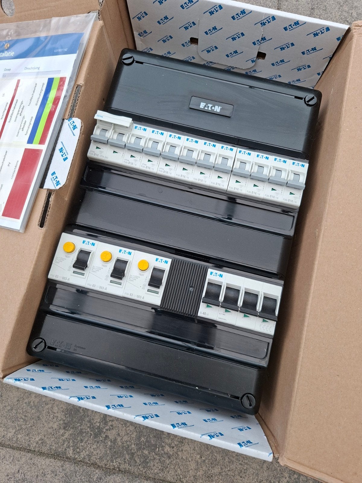 Eaton groepenkast 10 groepen+kookgroep, Ophalen of Verzenden, Nieuw, Overige typen