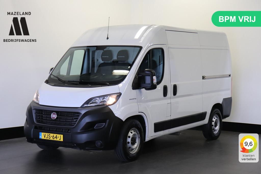 Fiat Ducato 2.3 MultiJet 140PK Automaat 2x schuifdeur L2H2 E, Auto's, Bestelauto's, Voorwielaandrijving, Stof, Gebruikt, Wit