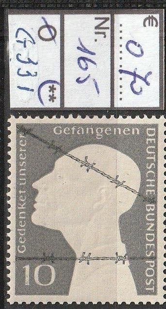 Bund Kriegsgefangenen Michel 165 Nr.G331p, Verzenden, BRD, Postfris