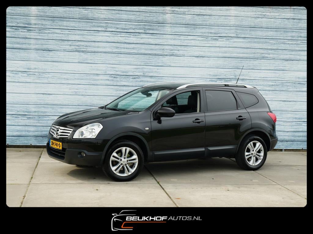 Nissan Qashqai +2 2.0 Optima 7 Persoons Navi Trekhaak Pano, Auto's, Voorwielaandrijving, Gebruikt, Zwart, 4 cilinders