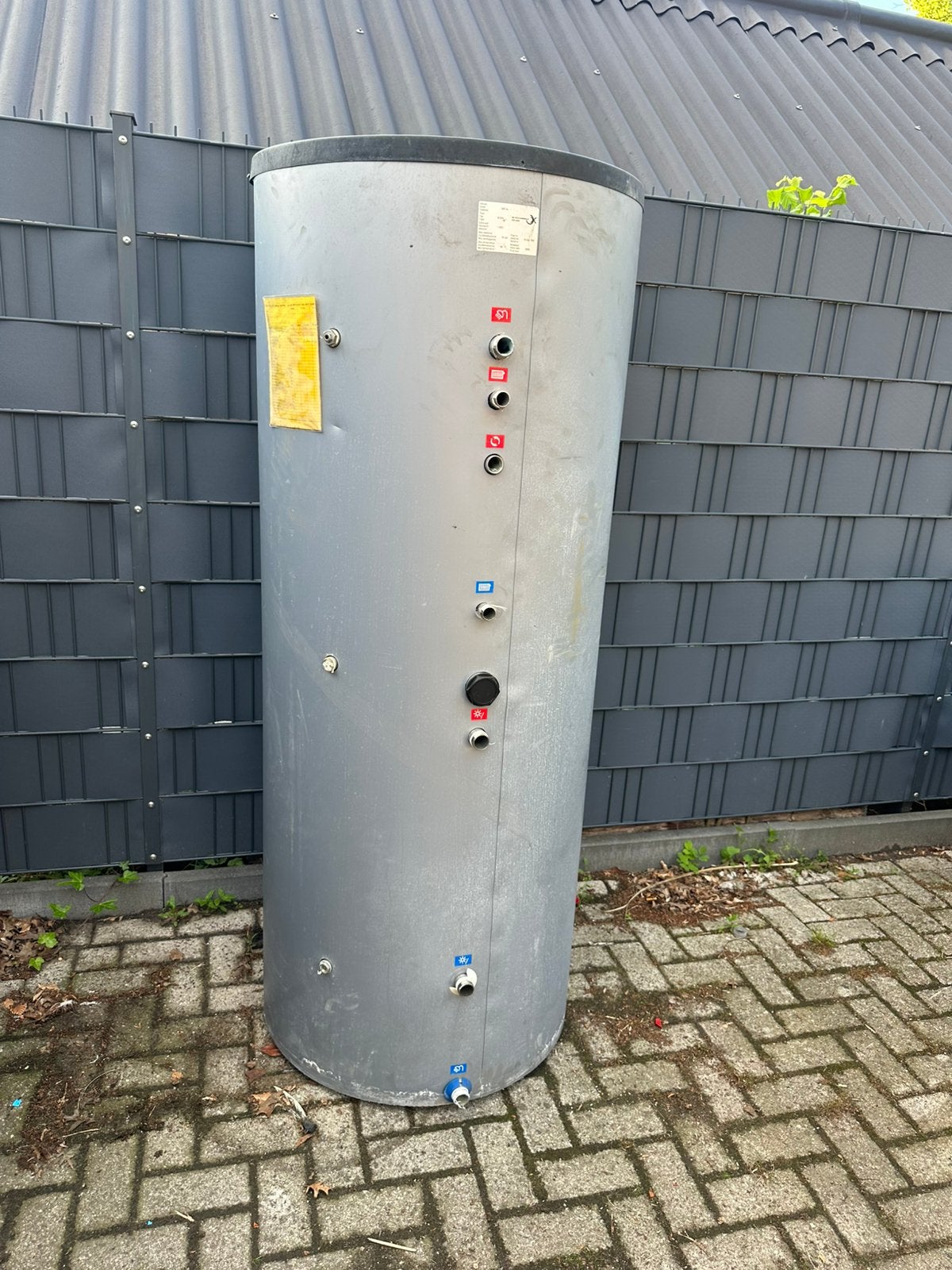 RVS Buffervat / Boiler 500 liter – 2 warmtewisselaars, Doe-het-zelf en Verbouw, 100 liter of meer, Ophalen of Verzenden, Boiler