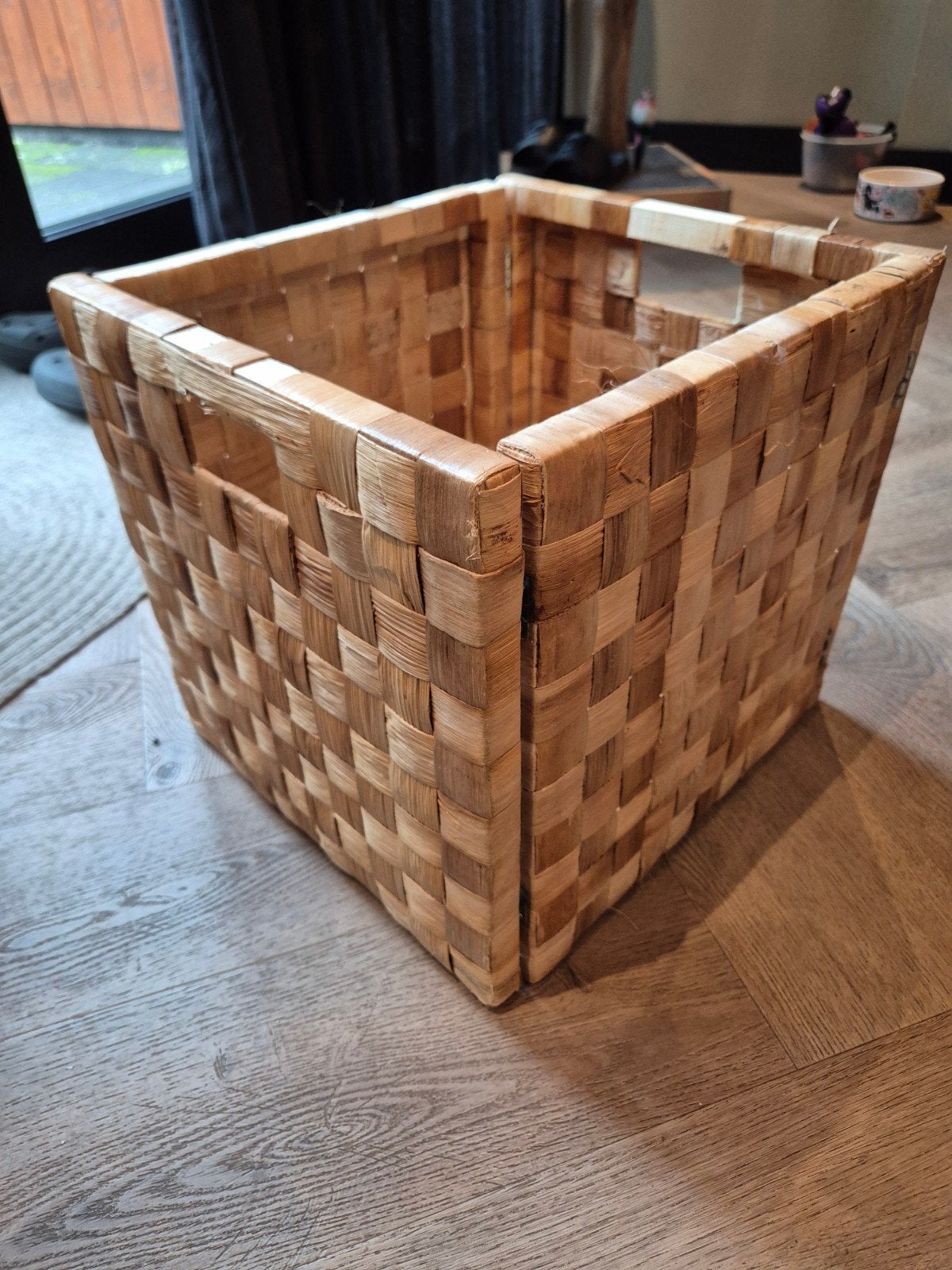 ikea kallax mand, Ophalen, Gebruikt, Rechthoekig, Riet