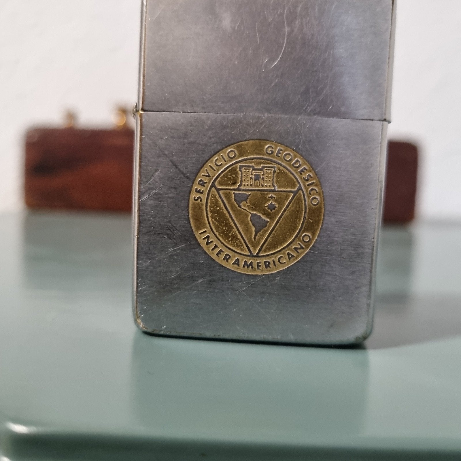 zippo 1961,Inter-American Geodetic Service., Ophalen, Gebruikt, Aansteker