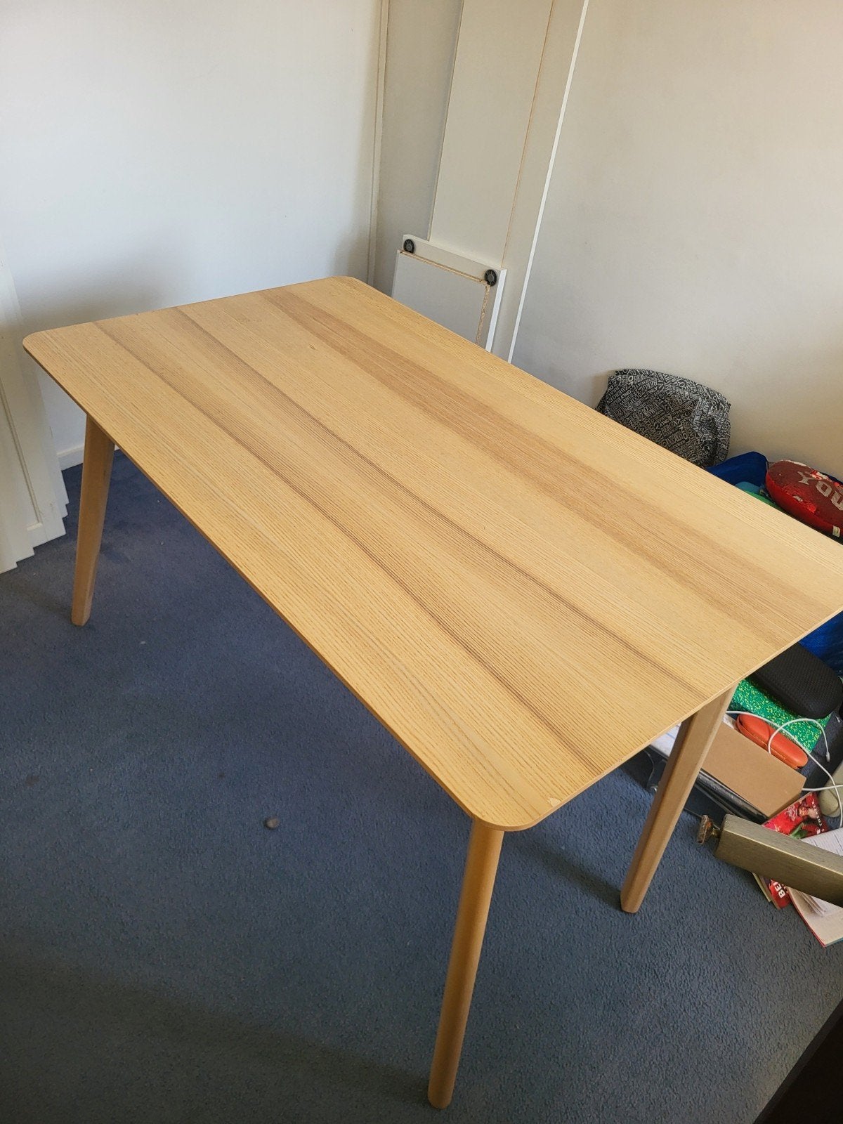 Ikea lisabo tafel essenfineer, Gebruikt, 100 tot 150 cm, Scandinavisch, Vier personen