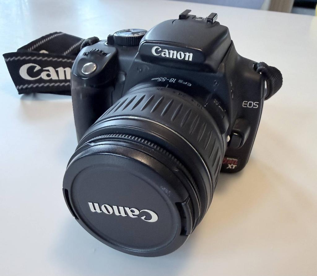 Canon EOS Rebel XT met Canon objectief, Audio, Tv en Foto, Fotografie | Lenzen en Objectieven, Ophalen of Verzenden, Gebruikt