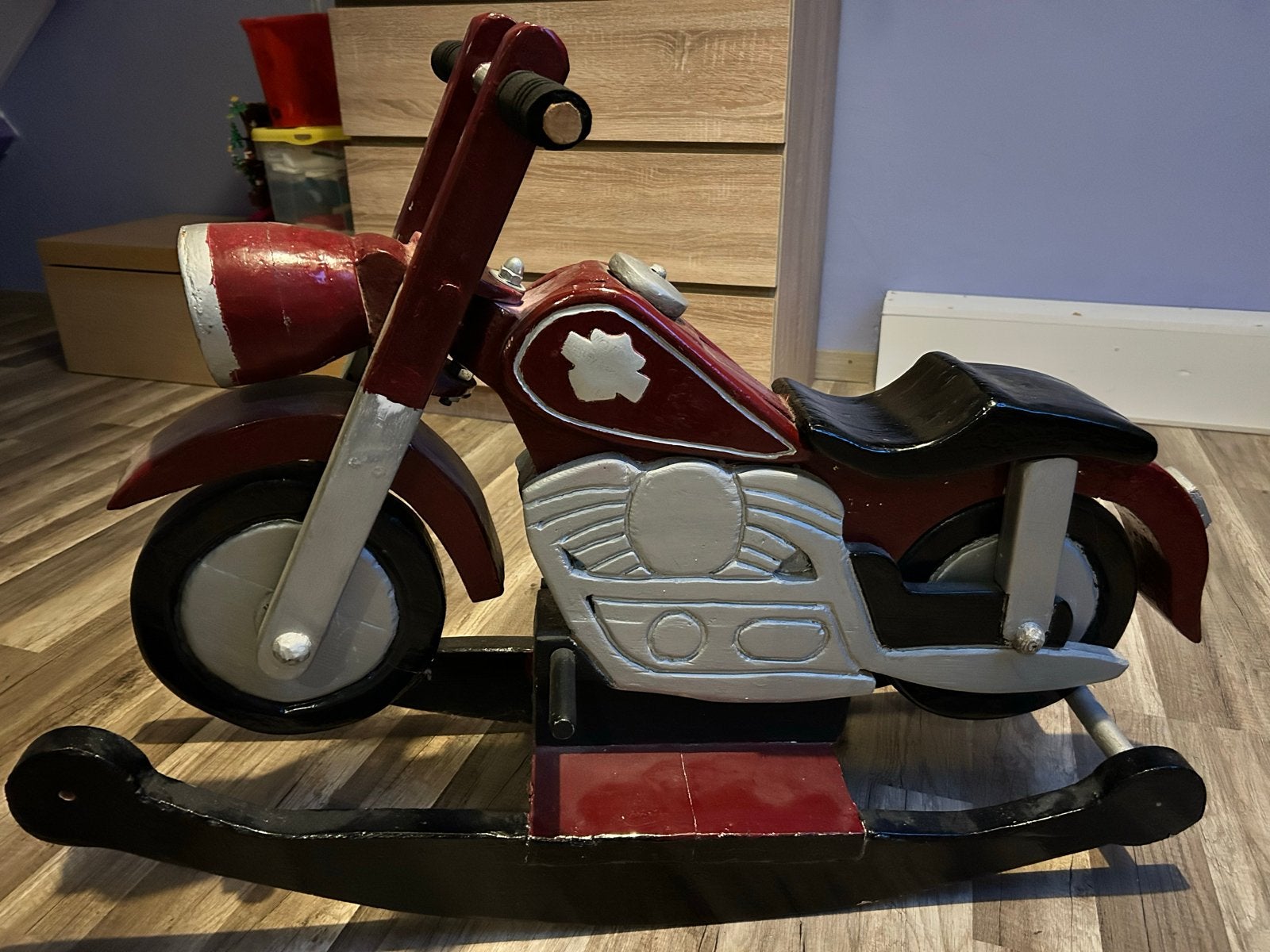 Houten schommelmotor - Harley Davidson stijl, Ophalen, Gebruikt, Overige typen