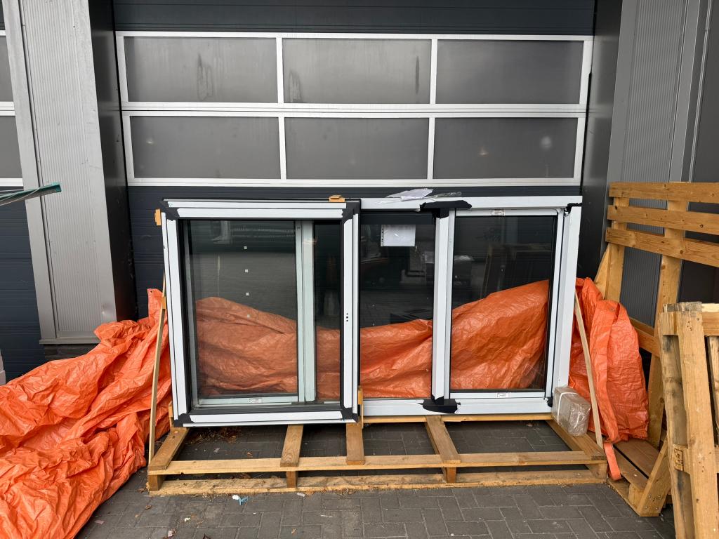 Kunststof raamkozijnen, Ral 7016, Doe-het-zelf en Verbouw, Kozijnen en Schuifpuien, 75 tot 150 cm, Kunststof, Raamkozijn, Nieuw