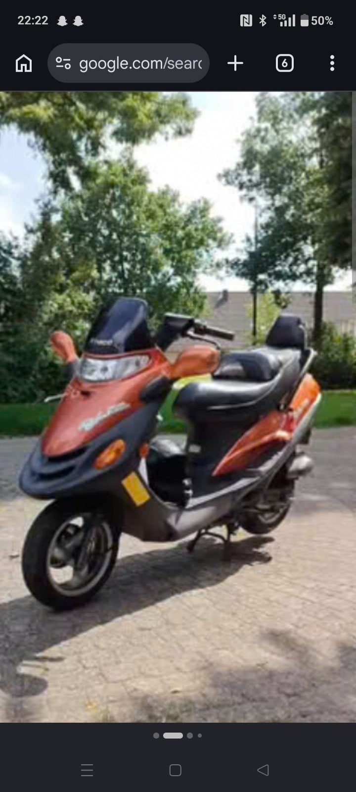 Kymco Dink 50 2-takt scooter - rijdt niet, met papieren, Ophalen, Gebruikt, Benzine, Overige modellen