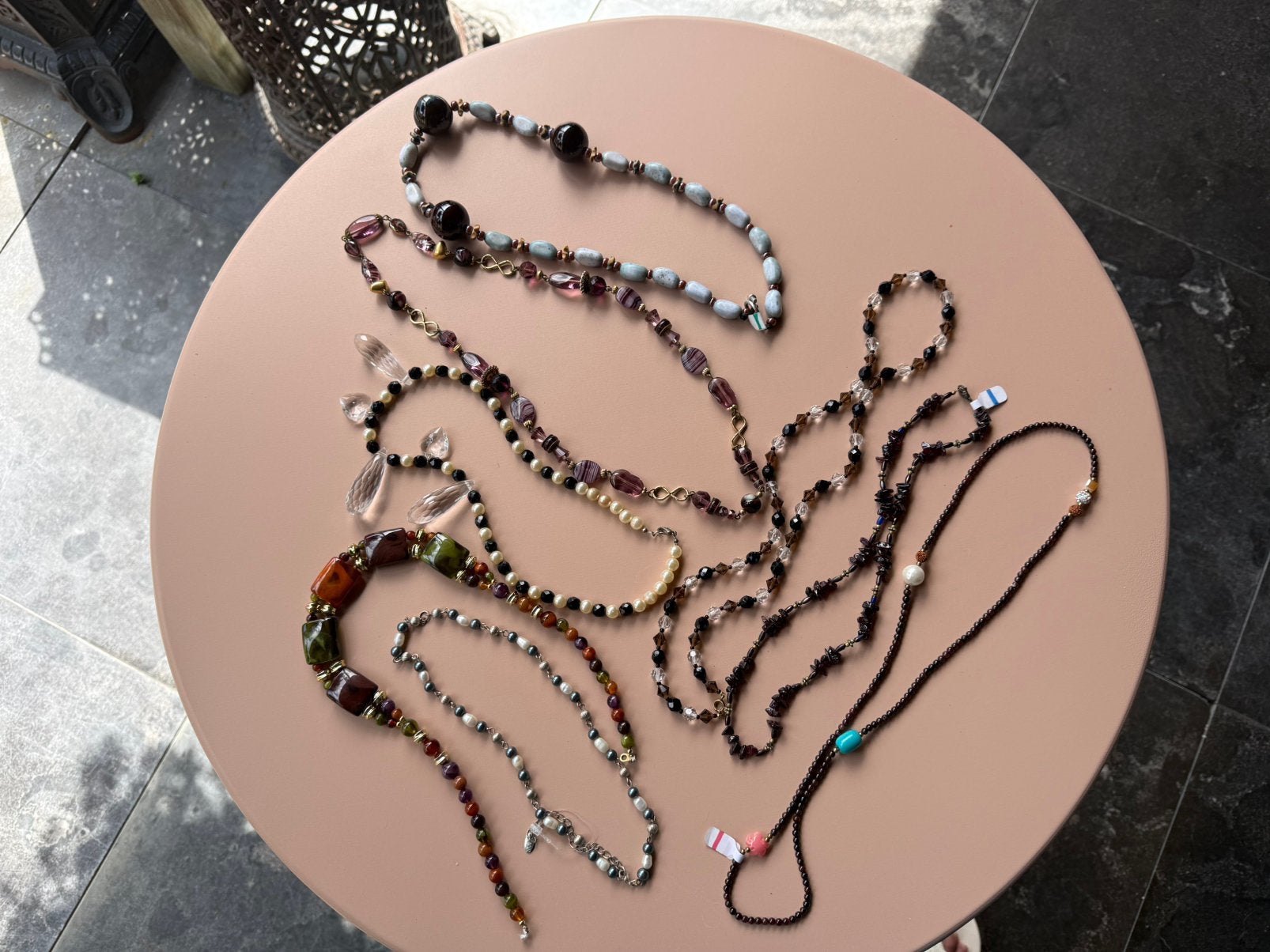 Edelstenen half edelstenen armbanden kettingen kralen, Sieraden, Tassen en Uiterlijk, Armbanden, Ophalen of Verzenden, Zo goed als nieuw