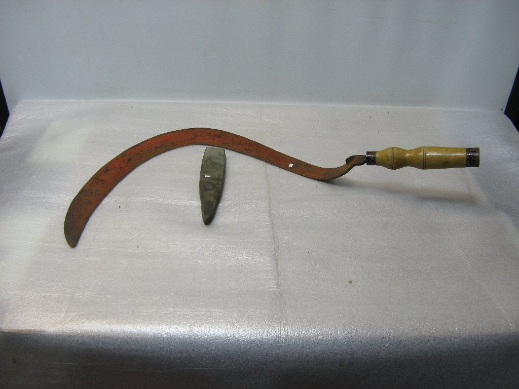 1) Oude grote SIKKEL, Ophalen of Verzenden