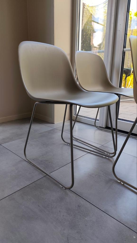 3x muuto fiber side chair beige, Huis en Inrichting, Stoelen, Ophalen, Eén