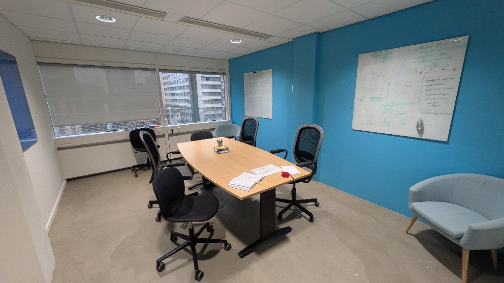 Office Meeting Desk, Ophalen, Gebruikt, Spaanplaat of MDF, 100 cm