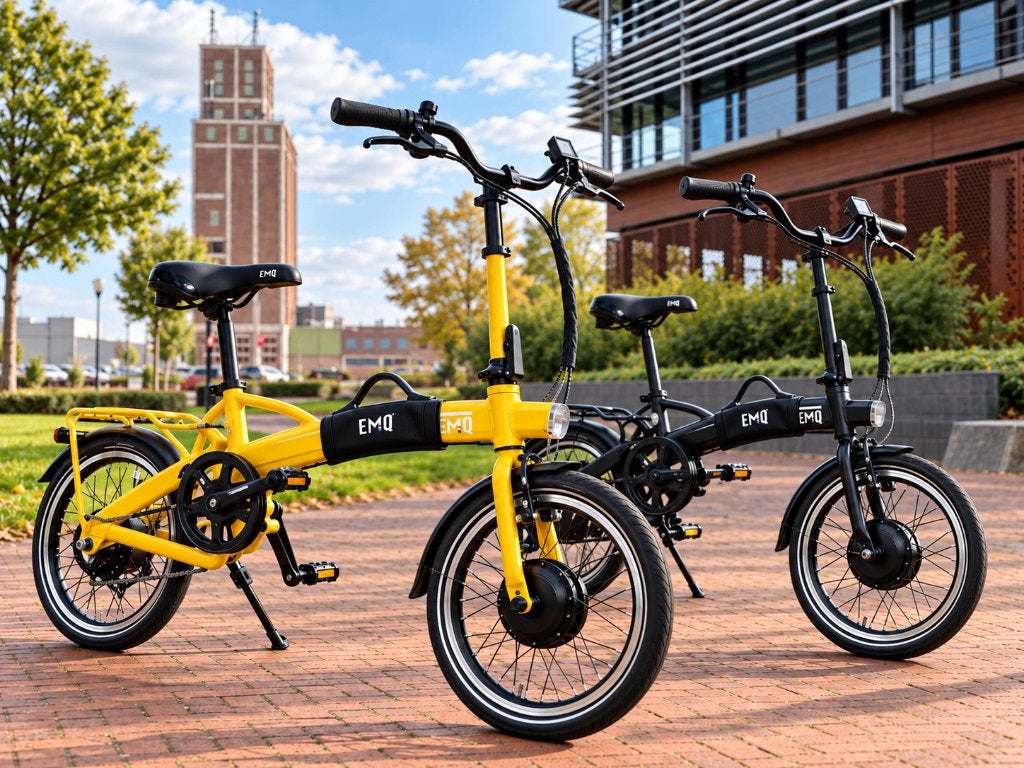 2x EMQ lichtgewicht E-vouwfiets | Showmodellen | Als nieuw!, Velgrem, Abberdaan 10, 1046 AA Amsterdam, 16 tot 18 inch, Info@emq.nl