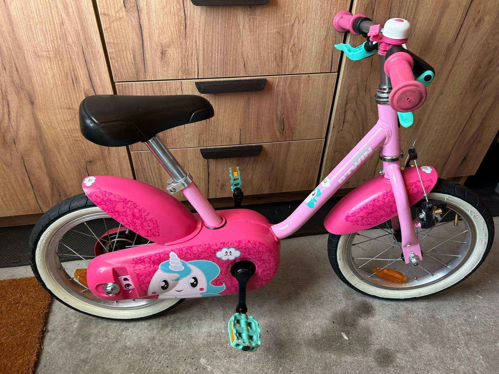 Nette kinderfiets 14 inch, gebruikt maar in goede staat, Ophalen, Gebruikt, Minder dan 16 inch