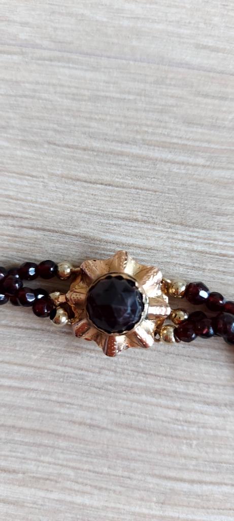 Zeeuwse granaat ketting, Ophalen of Verzenden, Goud, Ketting