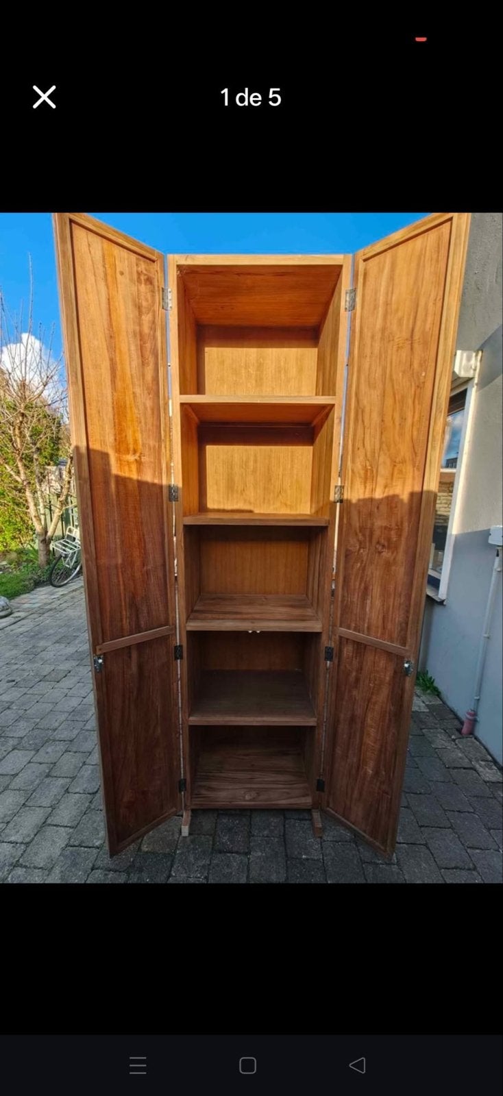 D-Bodhi Houten kast met magnetische deuren, Ophalen, Gebruikt, 200 cm of meer, 50 tot 100 cm