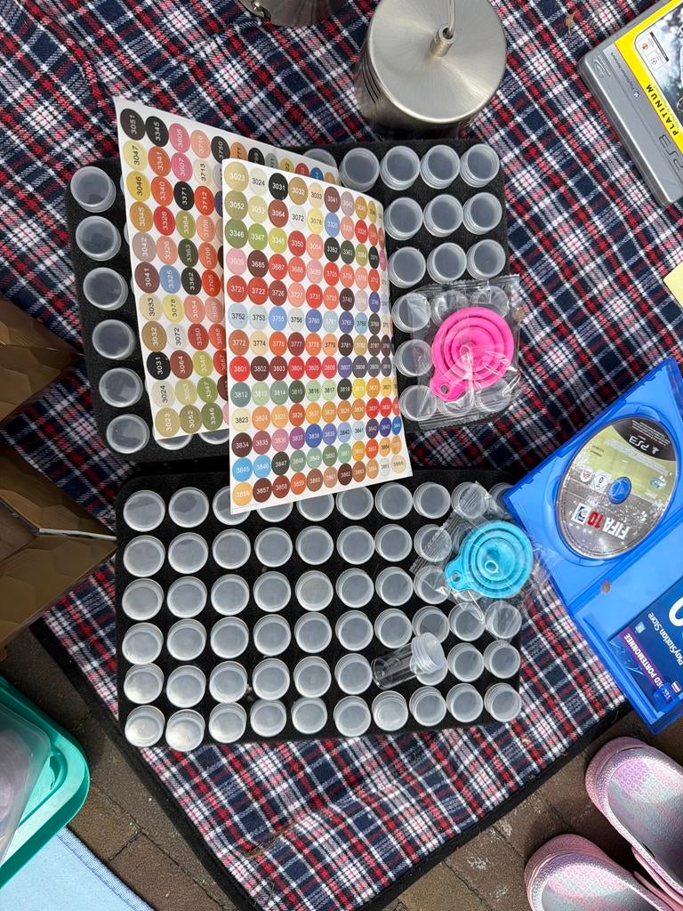 Diamond Painting Opbergbuisjes met Accessoires, Hobby en Vrije tijd, Knutselen, Overige thema's, Gereedschap of Toebehoren, Nieuw