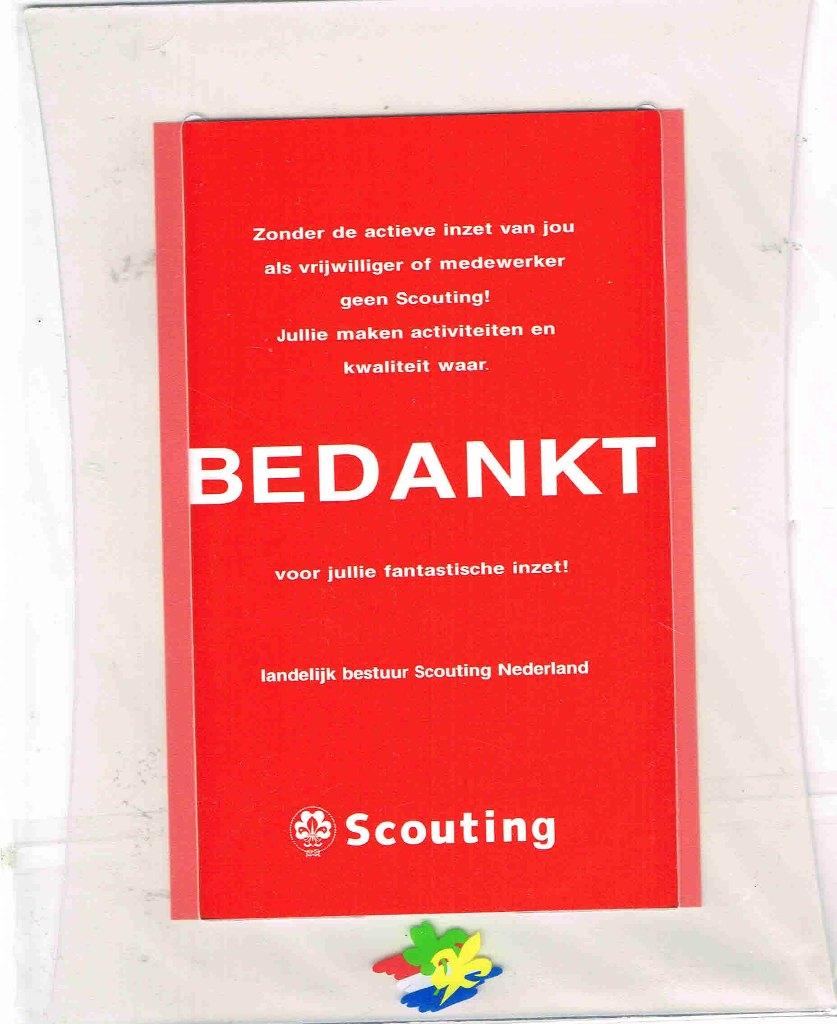 scouting BEDANKT voor jullie fantastische inzet! photoframe, Verzamelen, Scouting, Ophalen of Verzenden, Nieuw, Overige typen