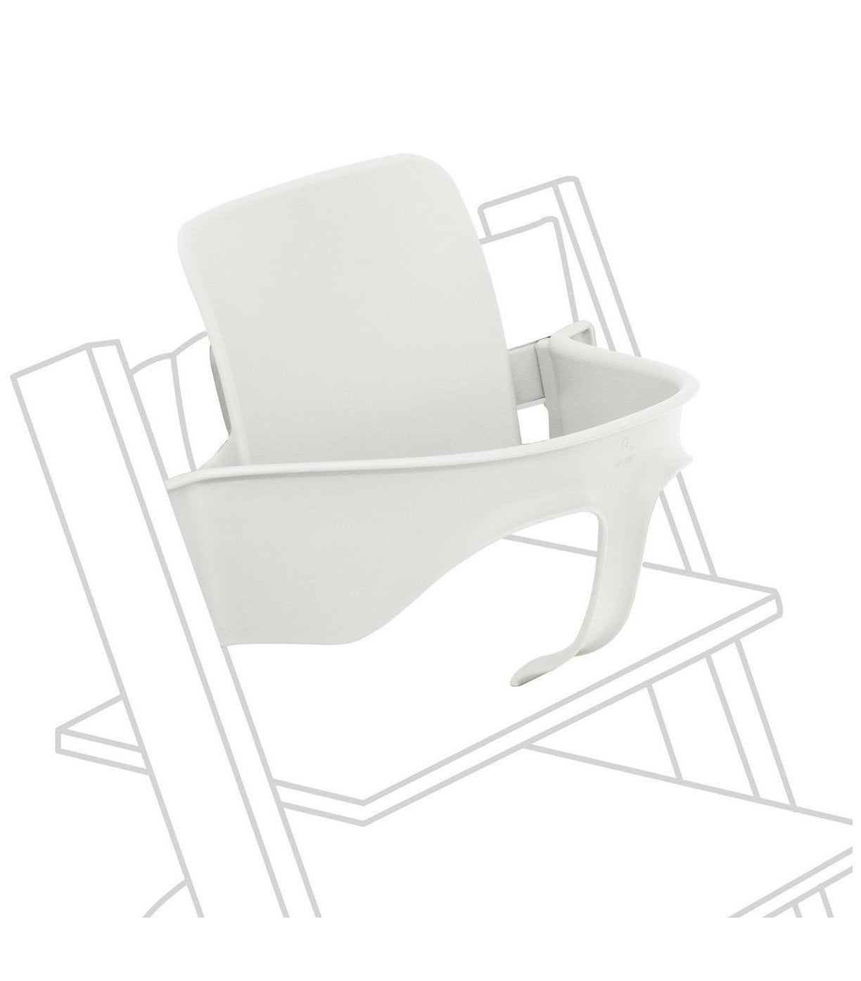 Stokke Tripp Trapp Baby Set Accessoire - Wit, Ophalen of Verzenden, Gebruikt, Meegroeistoel, Aanschuifbaar