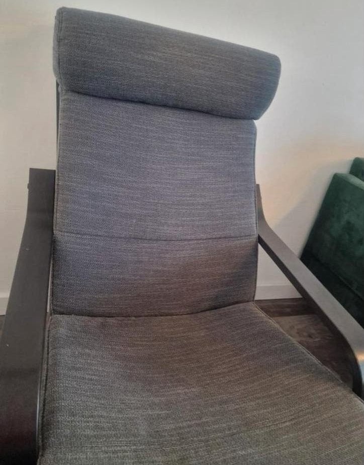 IKEA Fauteuil Grijs - Comfortabele Relaxstoel, Ophalen, Gebruikt, 75 tot 100 cm, Stof