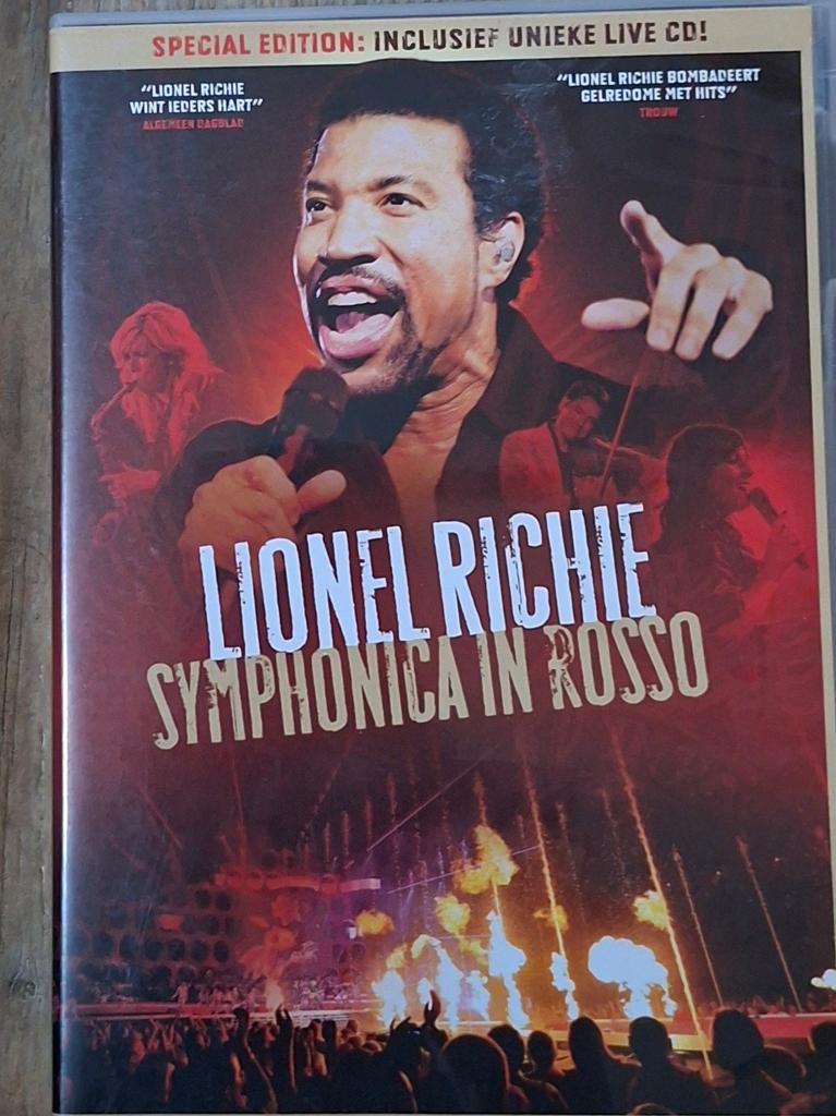 Lionel Richie - Symphonica in Rosso (DVD + Live CD), Alle leeftijden, Ophalen of Verzenden, Zo goed als nieuw, Muziek en Concerten