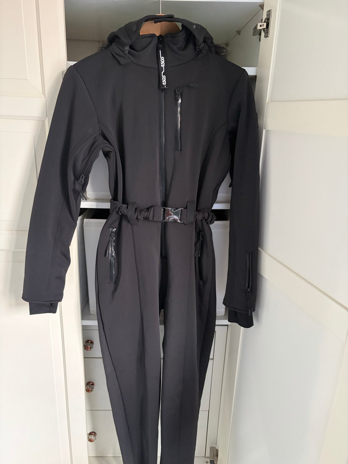 ASOS 4505 Ski & Snow Jumpsuit met bontkraag, Ophalen of Verzenden, Zo goed als nieuw, Maat 38/40 (M), Pak