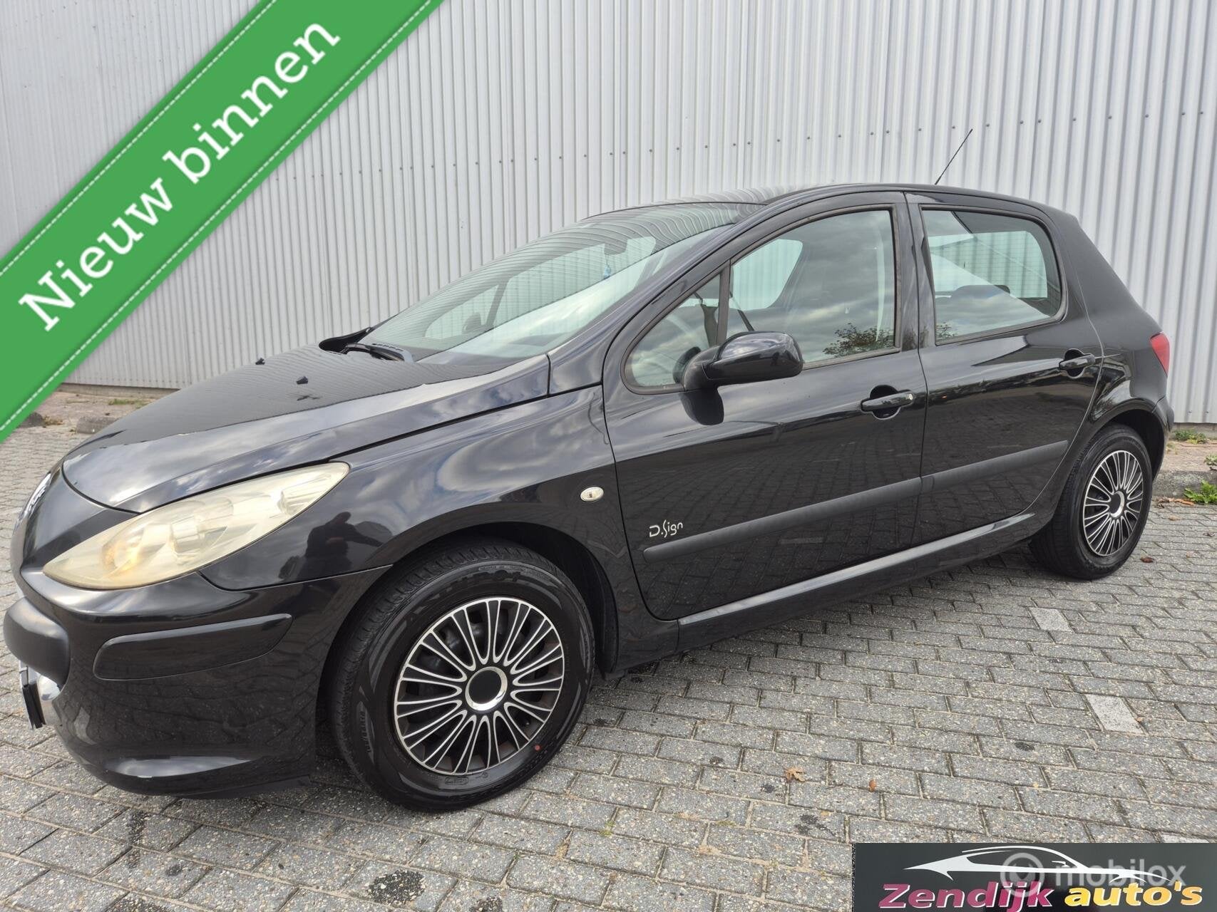 Peugeot 307 1.6-16V D.Sign / APK t/m 13-10-2027 / AIrco, Voorwielaandrijving, Stof, Gebruikt, Zwart