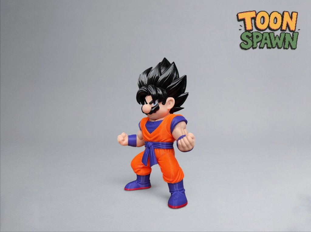 Mario Goku – Super Mario x Dragon Ball Mash‑up – 30 cm, Ophalen of Verzenden, Nieuw, Overige typen