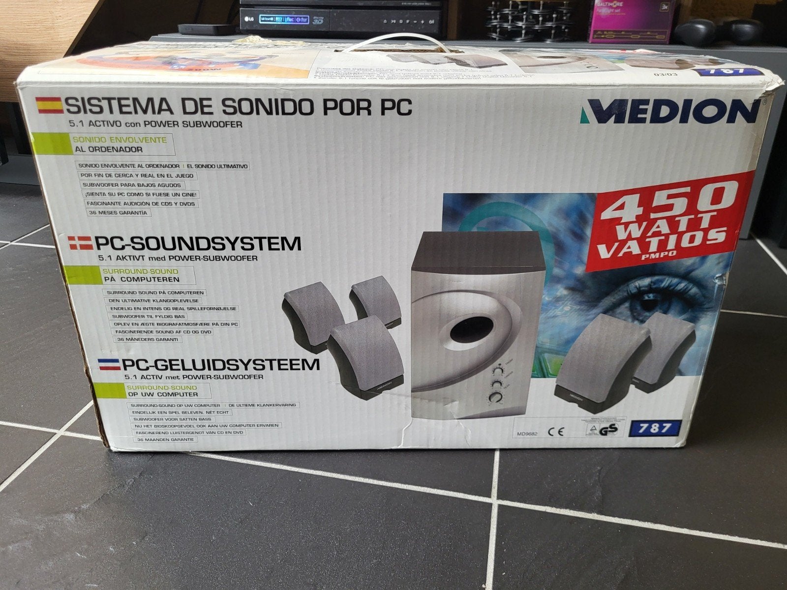 Medion PC Soundsystem 5.1 met Subwoofer, Ophalen of Verzenden, Zo goed als nieuw, Audiokanaal 5.1, Medion