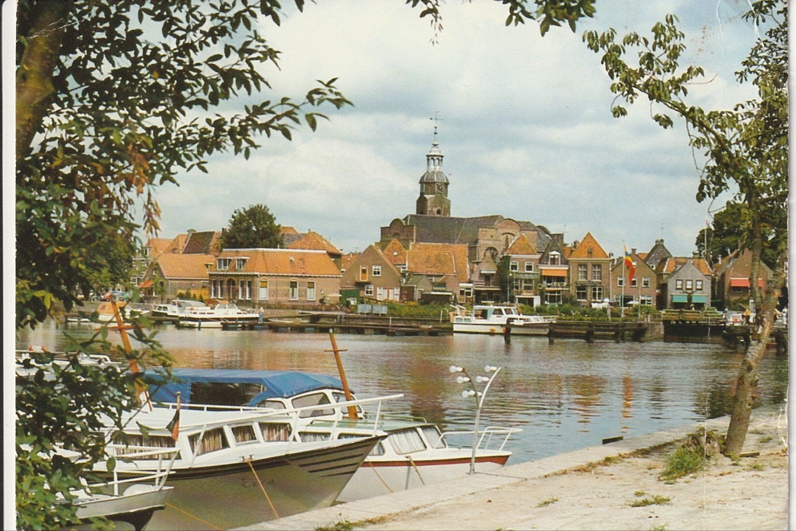 BLOKZIJL HAVENGEZICHT ZUIDERKADE TOREN MOTORBOTEN KERKSTRAAT, Ophalen of Verzenden, 1980 tot heden, Gelopen, Overijssel