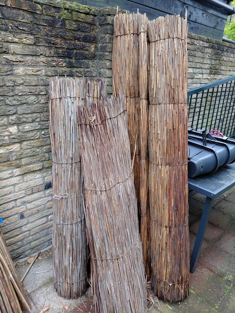 Rietmatten voor tuinafscheiding of decoratie, Ophalen, Zo goed als nieuw, Overige materialen, Tuinhek