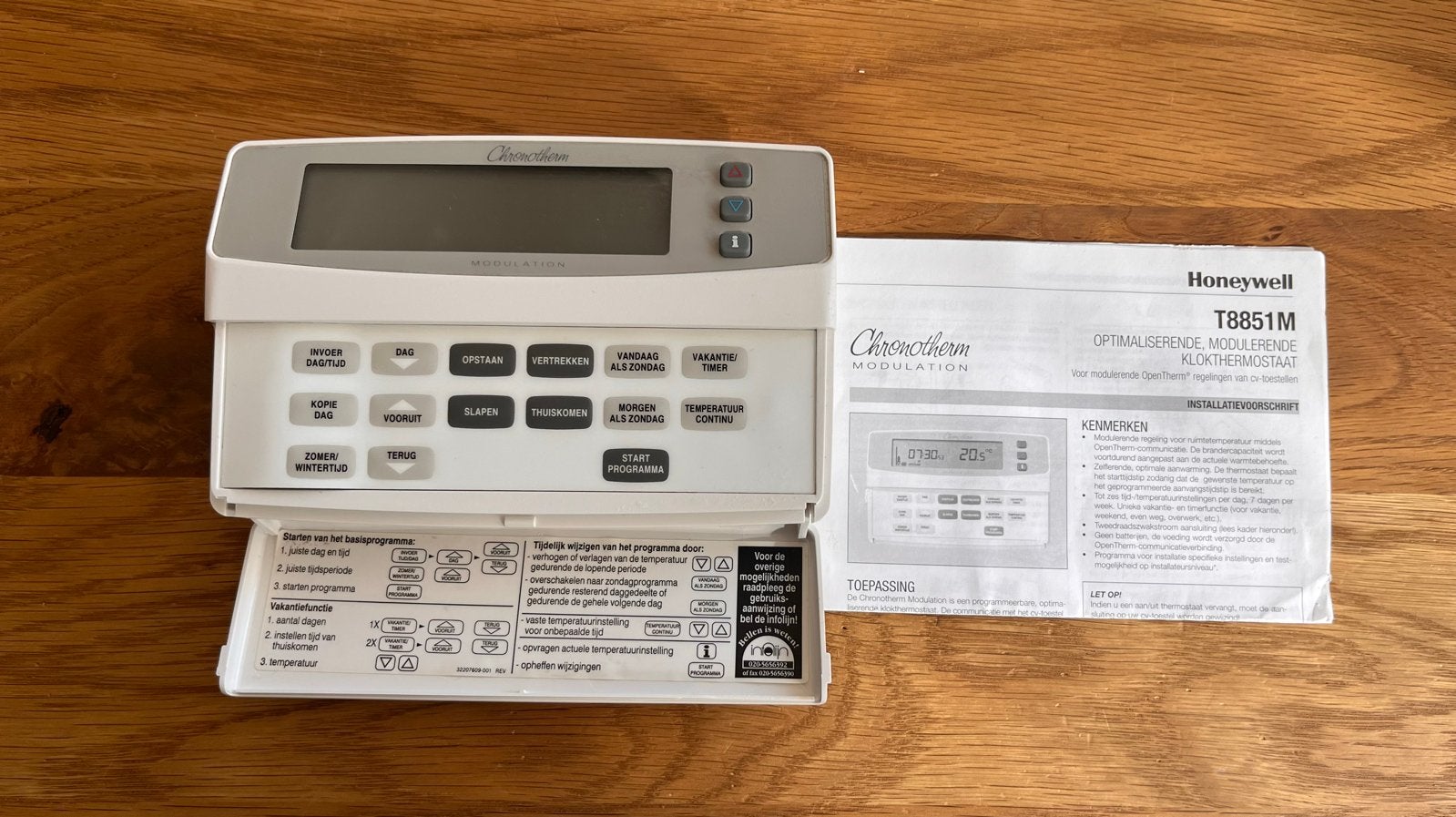 Honeywell Chronotherm T8851M Klokthermostaat, Doe-het-zelf en Verbouw, Thermostaten, Ophalen of Verzenden, Slimme thermostaat