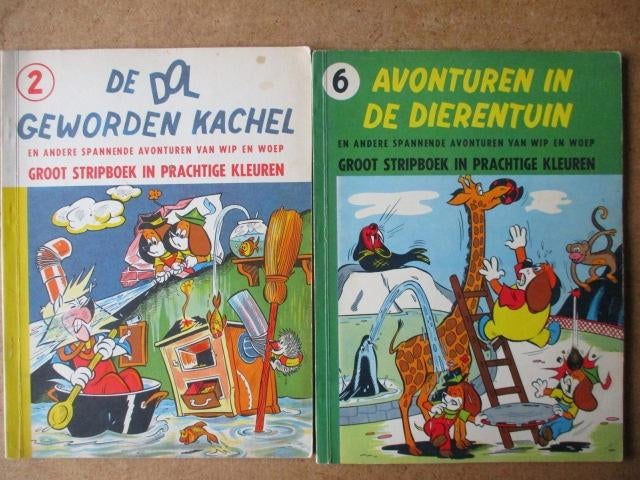adv8291 wip en woep, Boeken, Stripboeken, Eén stripboek, Ophalen, Gelezen