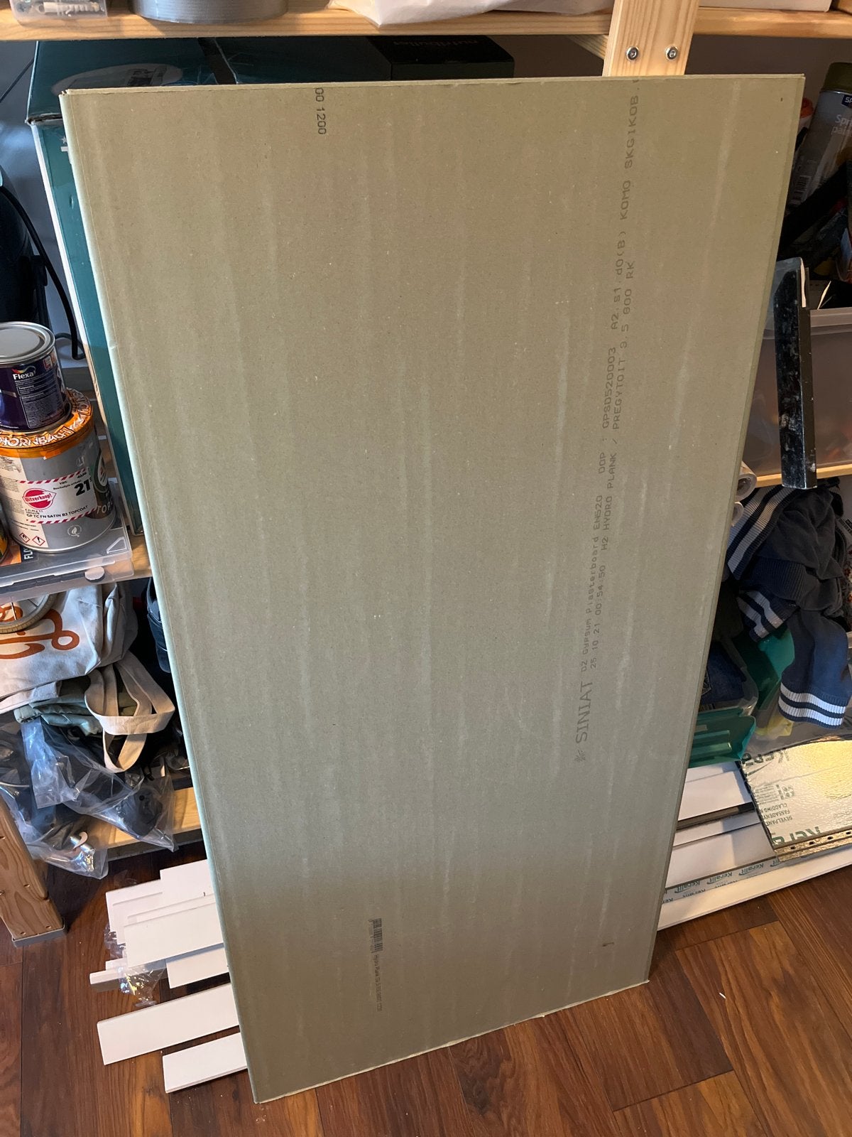 2 gipsplaten 60x120 cm, Ophalen, Overige typen, Nieuw, Minder dan 200 cm