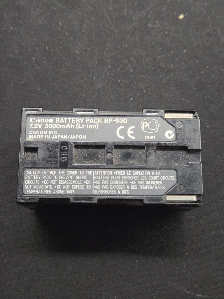 Canon battery pack BP-930 Li-ion 7.2V 3000mAh, Ophalen of Verzenden, Gebruikt, Oplaadbaar
