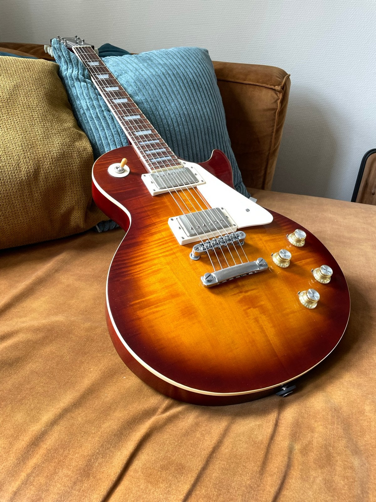 Epiphone Les Paul Ice Tea burst - 1996 Korea Samick, Muziek en Instrumenten, Snaarinstrumenten | Gitaren | Elektrisch, Ophalen
