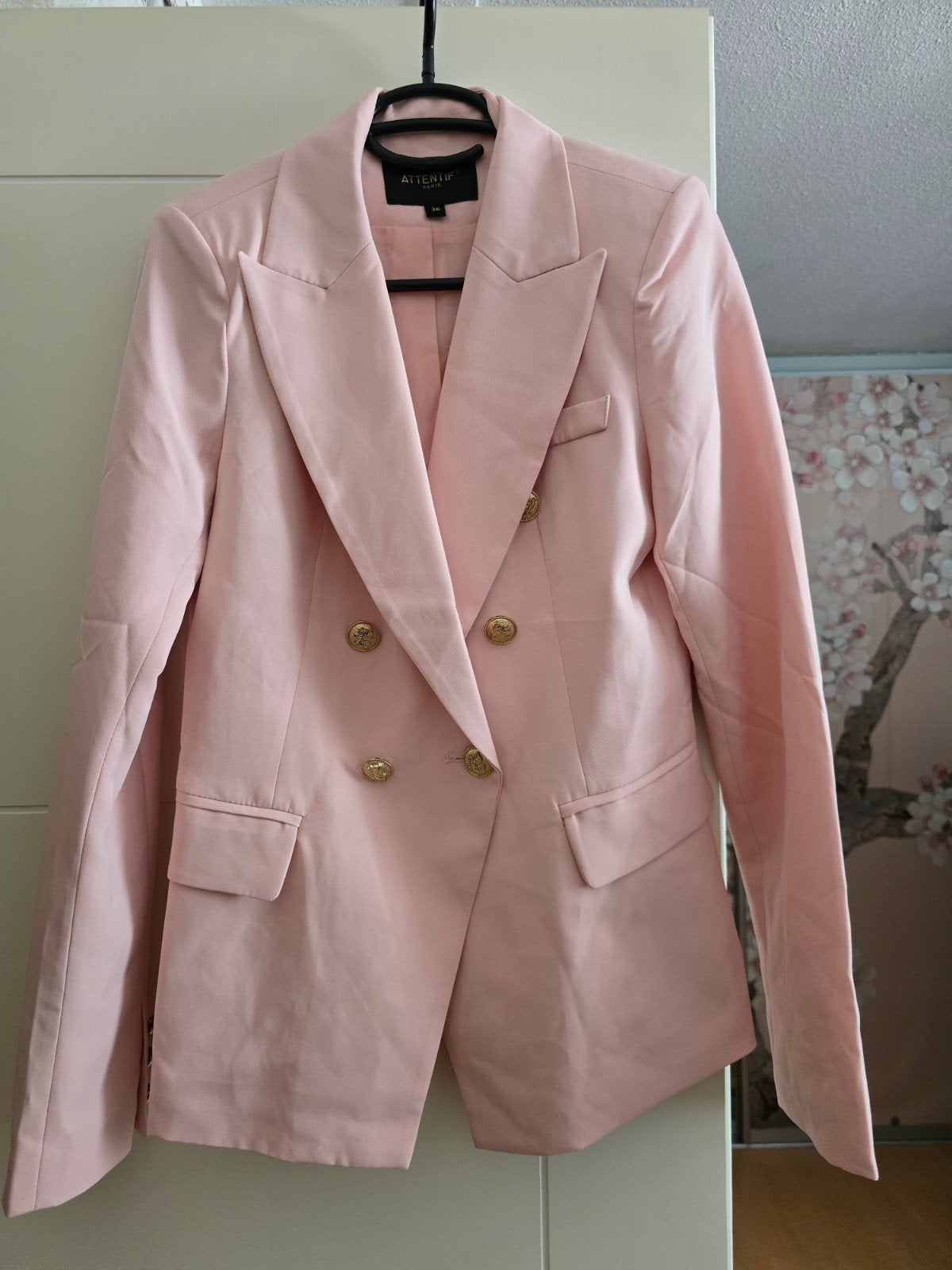 Attentie colbert, nooit gedragen,  maat 36, Blush/zacht rose, Kleding | Dames, Ophalen of Verzenden, Nieuw, Maat 36 (S), Roze