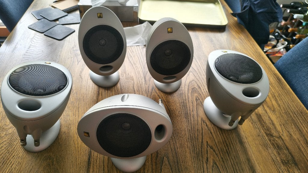 Complete 5.1 surround sound audio set incl. speaker kabels., Ophalen, Gebruikt, 60 tot 120 watt, KEF