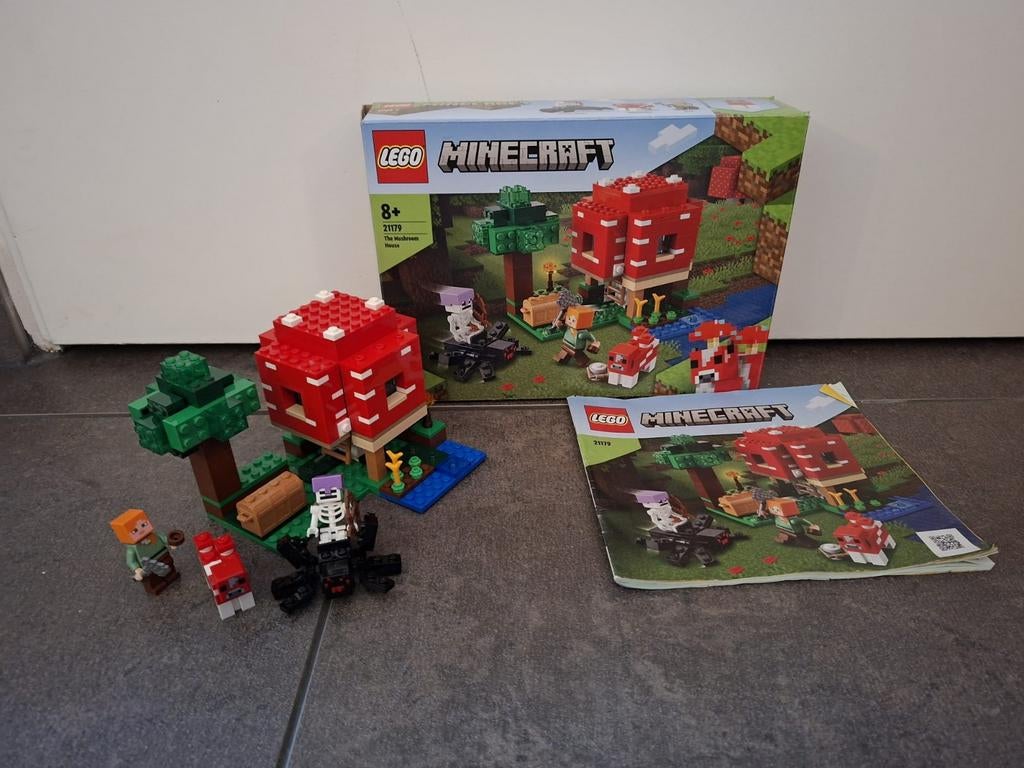 Lego Minecraft 21179 "The Mushroom House", Minecraft, Lego, Ophalen of Verzenden, Zo goed als nieuw