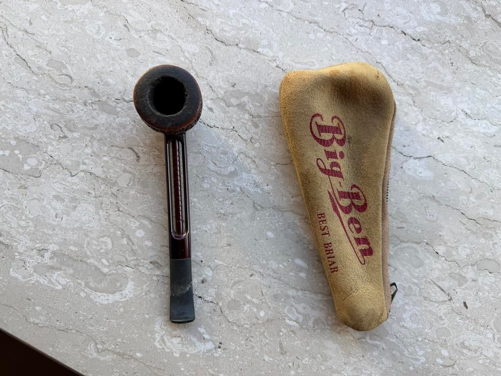Vintage Falcon pijp met Big Ben hoesje, Verzamelen, Ophalen, Gebruikt, (Water)pijp