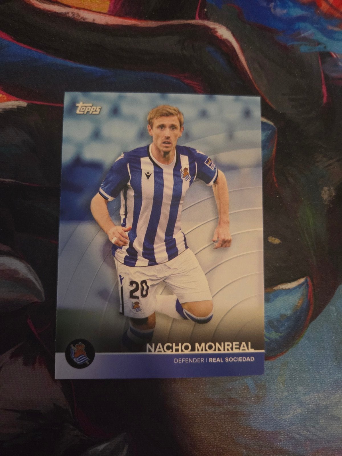 Topps Nacho Monreal Spelerskaart Real Sociedad, Ophalen of Verzenden