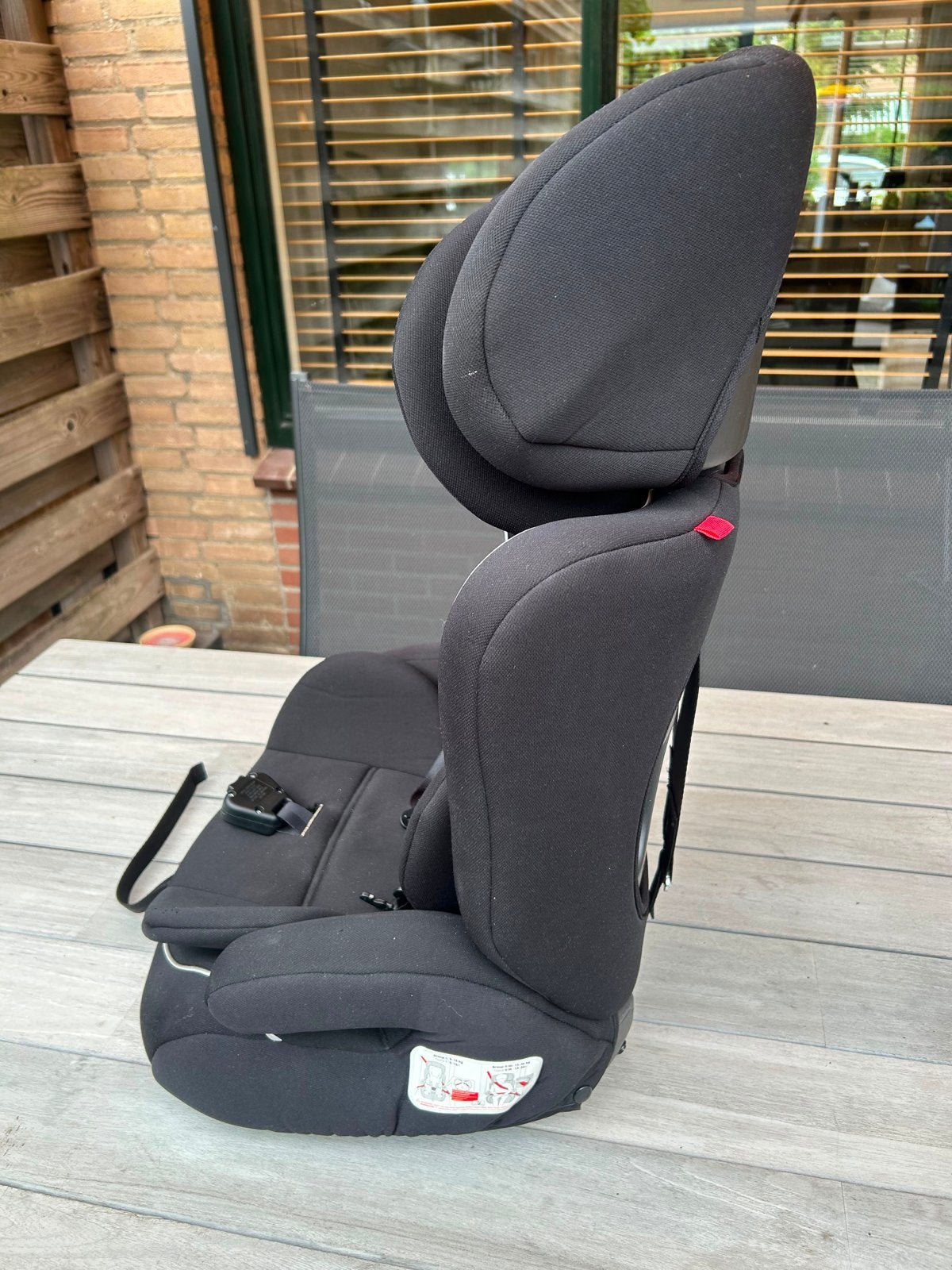 Moni Aston autostoel 9-36 kg, zwart, verstelbaar, Verstelbare rugleuning, 9 t/m 36 kg, Ophalen, Overige merken